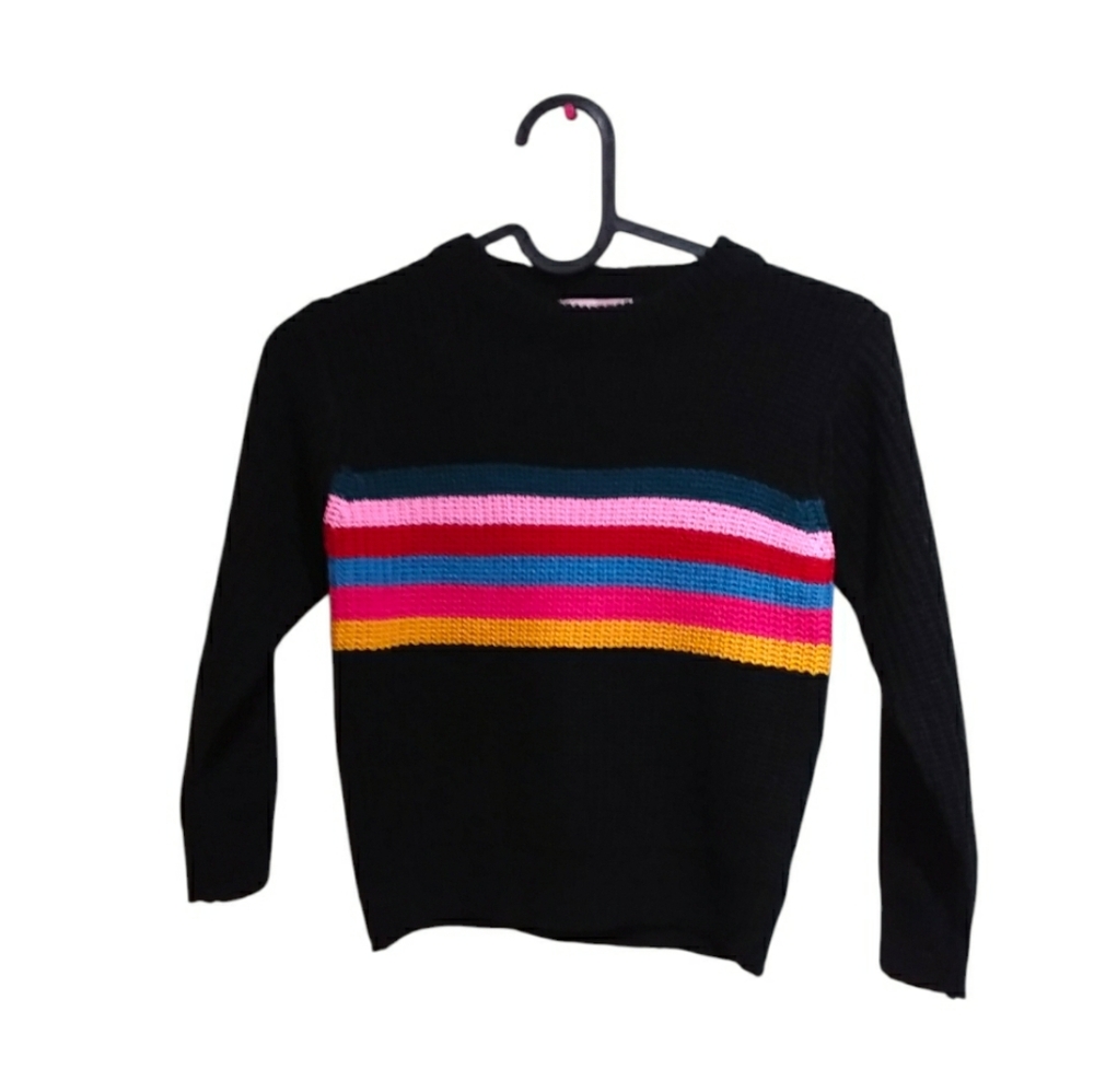 PINK ANGEL Girls Cozy Striped Knit Pullover